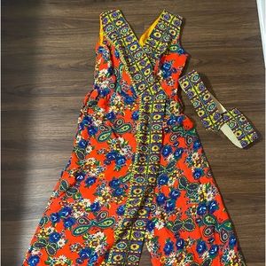 60’s vintage psychedelic butterfly jumpsuit EVC